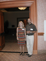 Patty Petry/Tim Oravec during break
